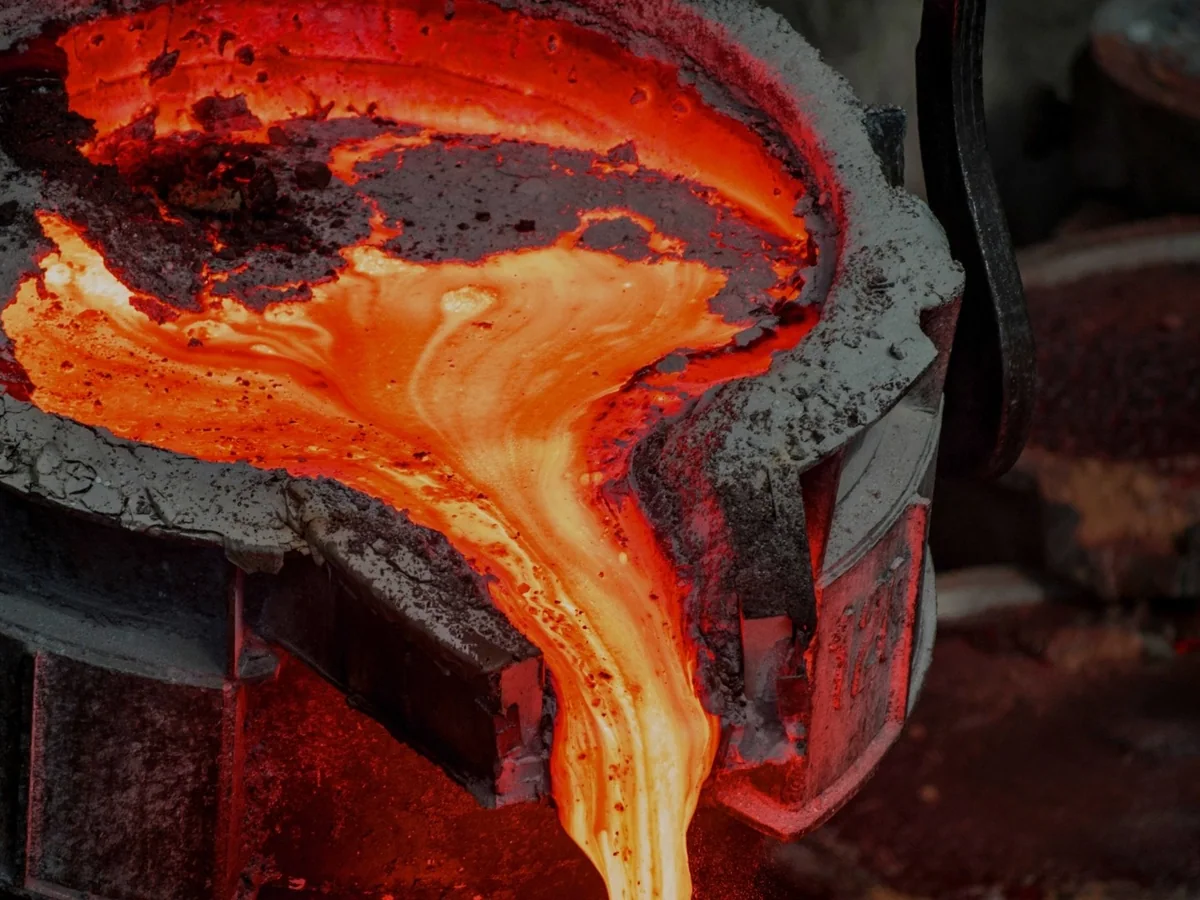 Molten metal processing in a high-temperature industrial facility